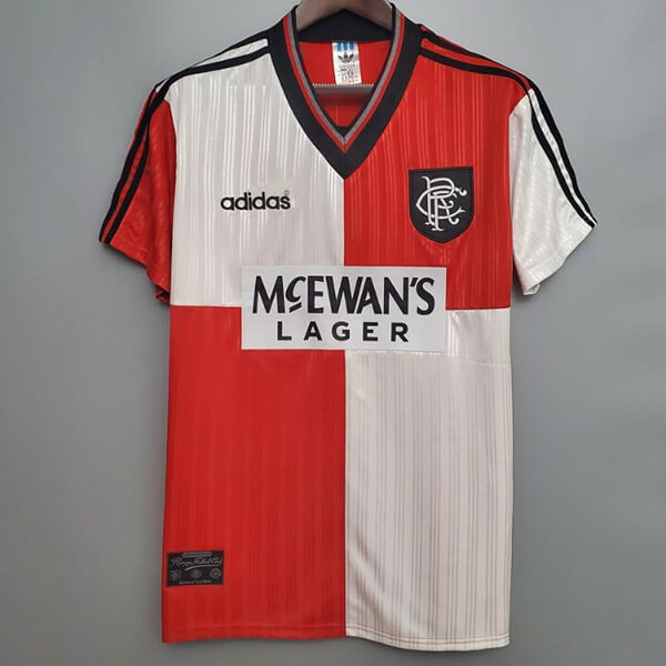 Retro Rangers Away Football Shirt 9596