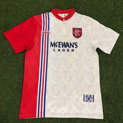 Retro Rangers Away Football Shirt 96 97