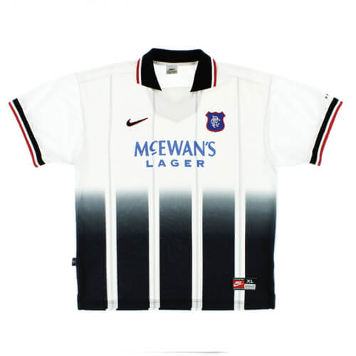 Retro Rangers Away Football Shirt 97 99