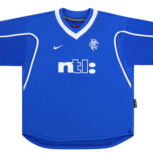 Retro Rangers Home Football Shirt 99 01