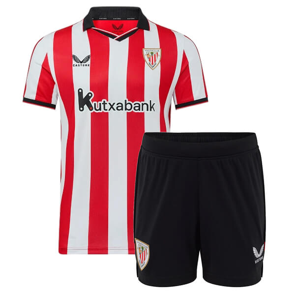 Athletic Bilbao Home Kids Football Kit 25 26