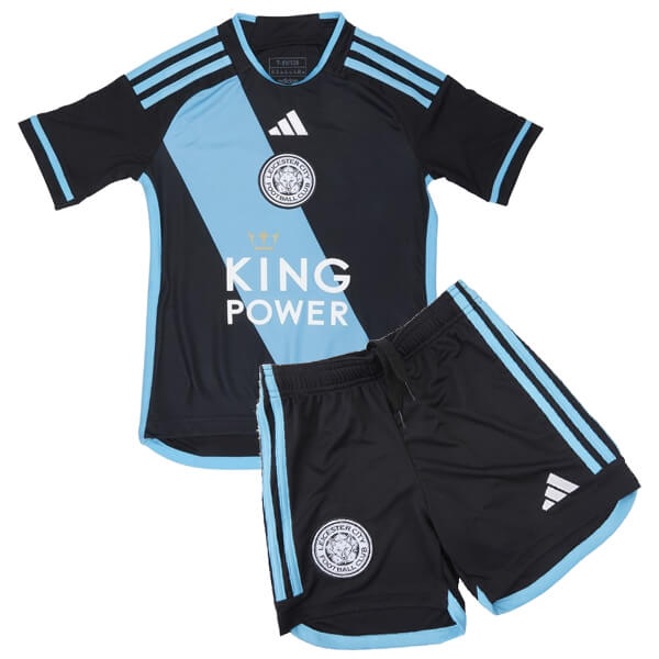 Leicester City Away Kids Football Kit 23 24