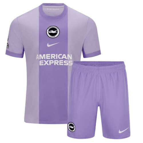 Brighton Away Kids Football Kit 25 26