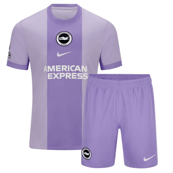 Brighton Away Kids Football Kit 25 26