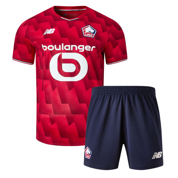 Lille OSC Home Kids Football Kit 25 26