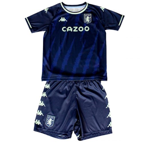 Aston Villa Third Kids Football Kit 21 22