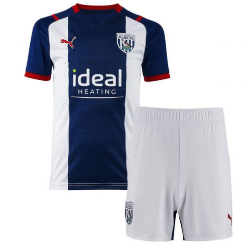 West Bromich Albion Home Kids Football Kit 21 22