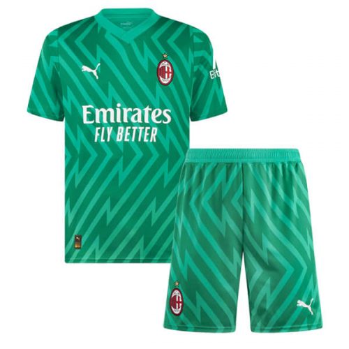AC Milan Goalkeeper Kids Football Kit 23 24