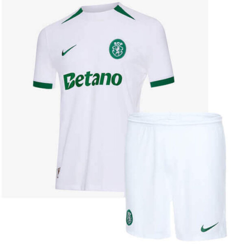 Sporting Lisbon Away Kids Football Kit 2425