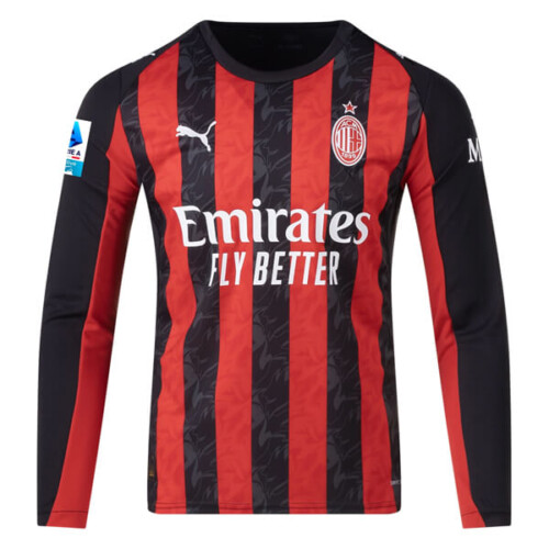 AC Milan Home Long Sleeve Football Shirt 25 26