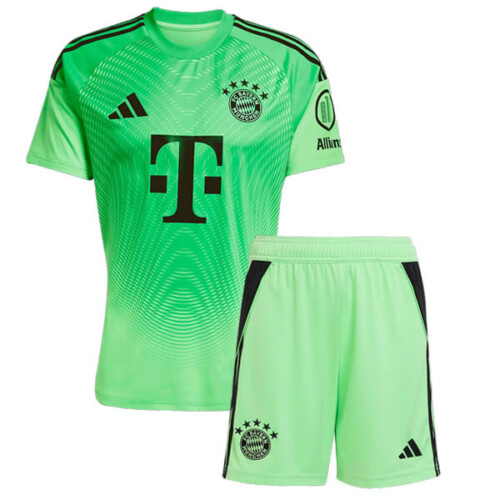 Bayern Munich Goalkeeper Kids Football Kit 25 26 - Green