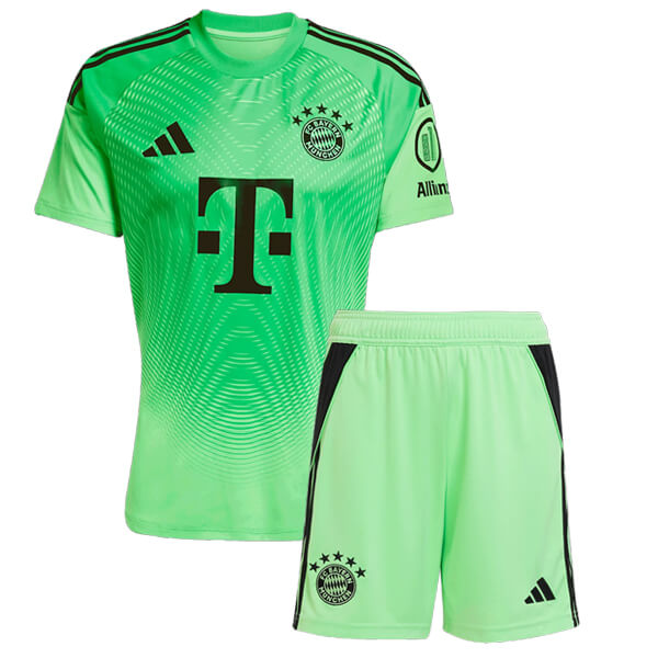 Bayern Munich Goalkeeper Kids Football Kit 25 26 - Green