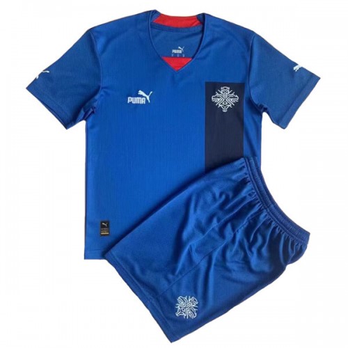 Iceland Home Kids Football Kit 2022