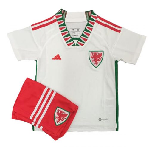 Wales Away Kids Football Kit 22 23