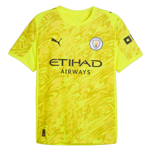 Manchester City Goalkeeper Football Shirt 25 26 - Yellow