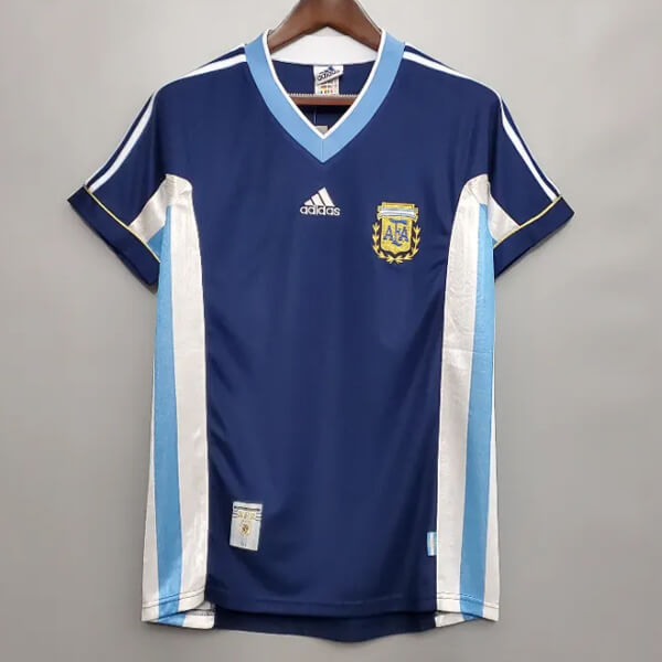 Retro Argentina Away Football Shirt 1998