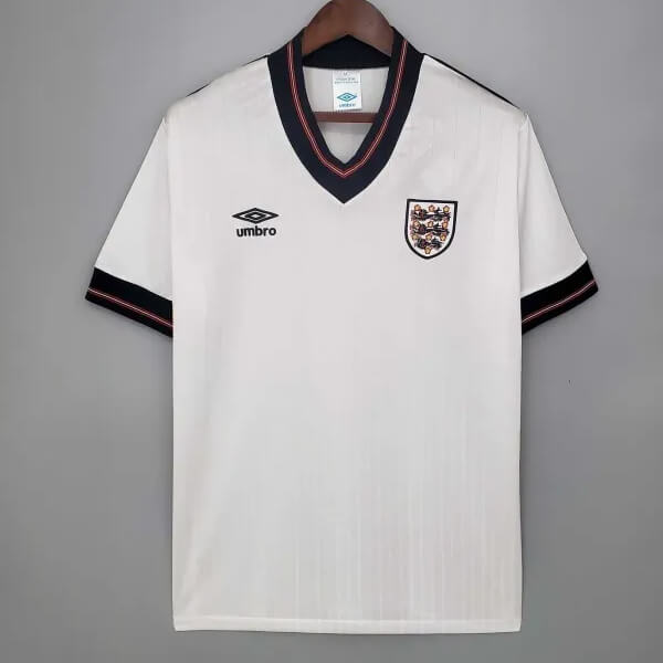 Retro England Home Football Shirt 86