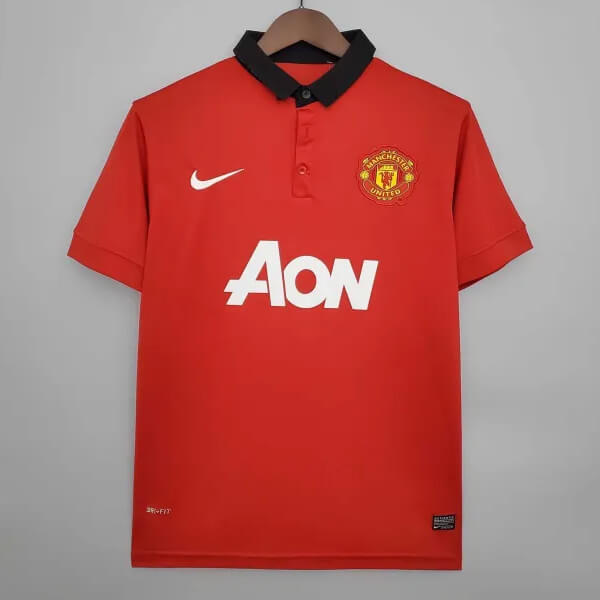 Retro Manchester United Home Football Shirt 13 14
