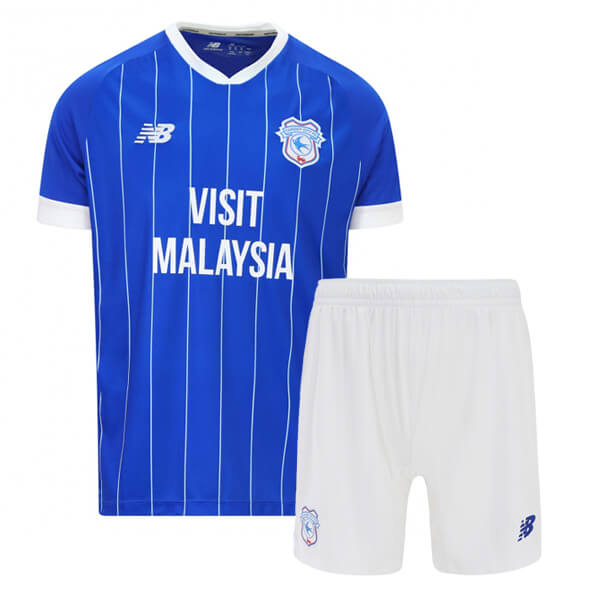 Cardiff City Home Kids Football Kit 25 26