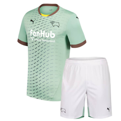 Derby County Away Kids Football Kit 24 25