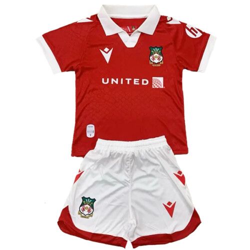 Wrexham Home Kids Football Kit 24 25