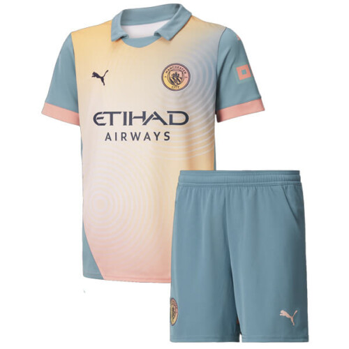 Manchester City 'Definitely City' Kids Football Kit 24 25