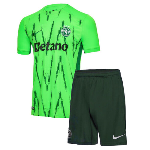 Sporting Lisbon Third Kids Football Kit 24 25