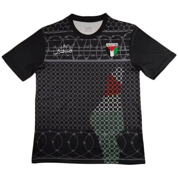 Palestine Black Shirt 24 25 SoccerDragon