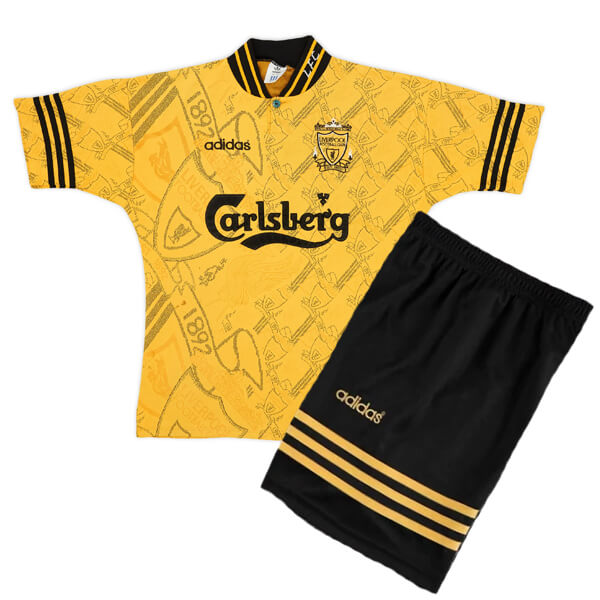 Retro Liverpool Third Kids Football Kit 94 96